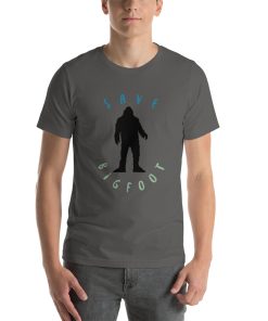 Unisex t-shirt with a picture of Bigfoot that says "Save Bigfoot"