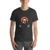 Unisex t-shirt with a picture of Jesus' head surrounded by a halo. Jesus is wearing sunglasses.