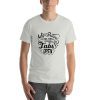 Unisex t-shirt that says "My brain has too many tabs open" in stylised writing.