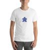 Unisex t-shirt with a picture of a meeple on it