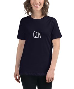 Women's t-shirt with the word "Gin" on it.