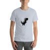 Unisex t-shirt with a picture of the Chrome Dino on it.