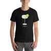 Unisex t-shirt with a picture of a daiquiri on it.