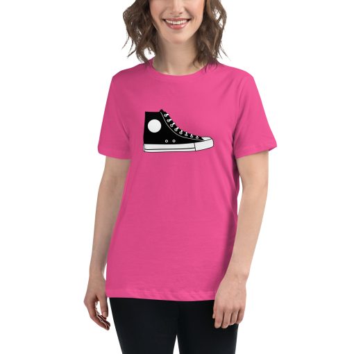 Women's t-shirt with a picture of a classic Converse All-Star shoe.