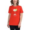 Women's cut t-shirt with a picture of a daiquiri on it.