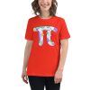 Women's t-shirt with a picture of a pi symbol on it.